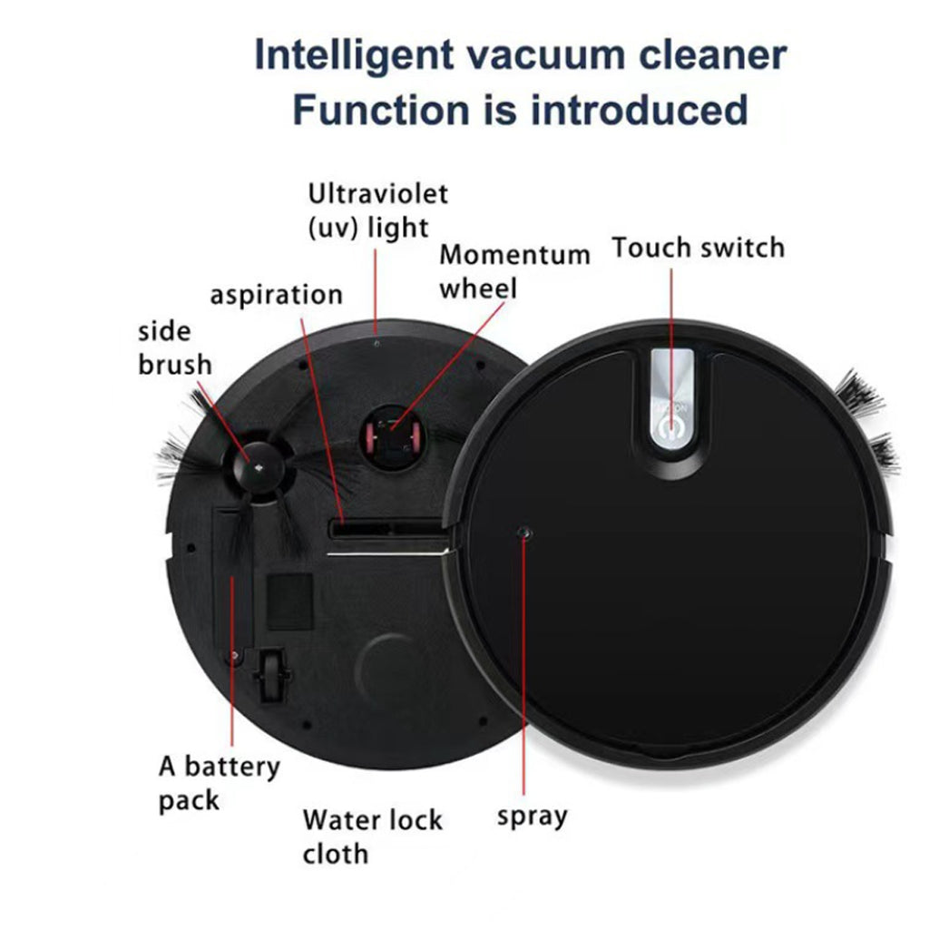 NEW Smart Robot Vacuum Cleaner Automatic Sweeper Floor Clean Rechargeable UK